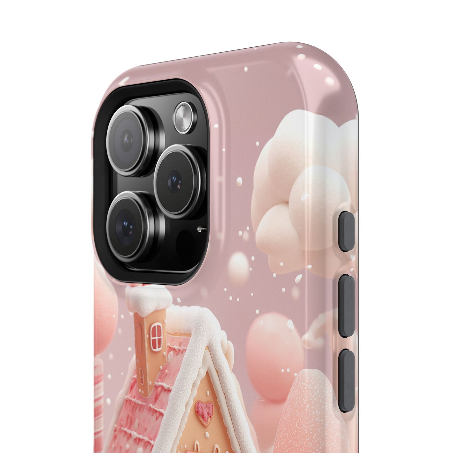 Candy Cane Cottage Design iPhone Case