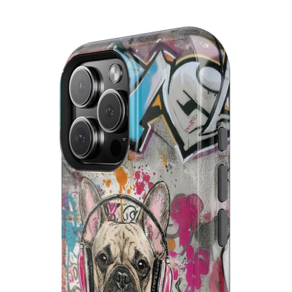 Daily Dog Beats (Frenchie) Design iPhone Case