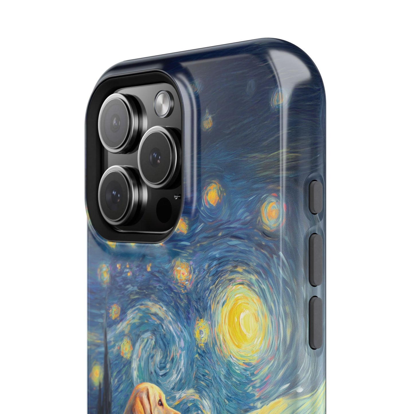 Barky Night (Golden Labrador) Design iPhone Case