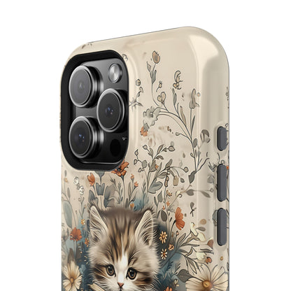 Cute Book Reading Cat Design iPhone Case