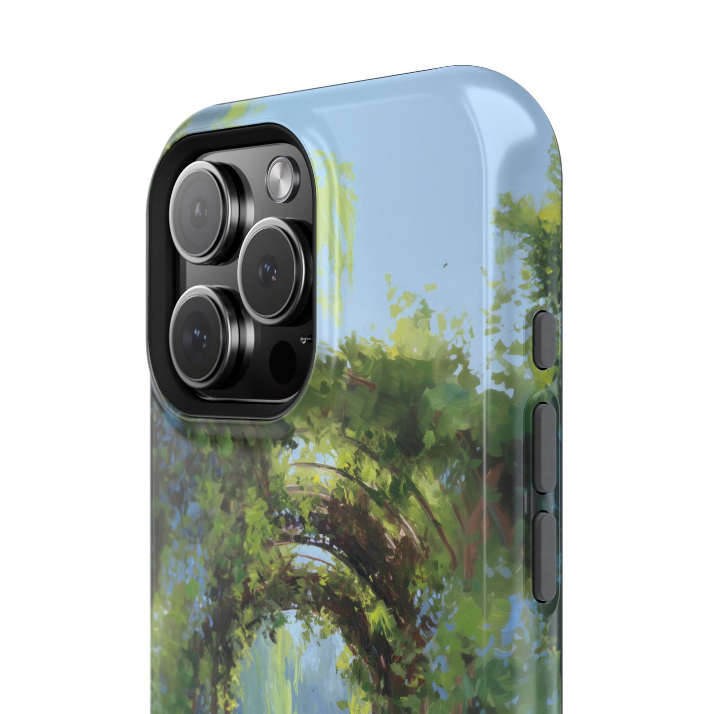 The Secret Archway – Impressionist Pond Design iPhone Case