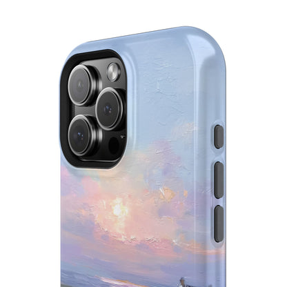 The Coastal Cottage – Impressionist Landscape Design iPhone Case