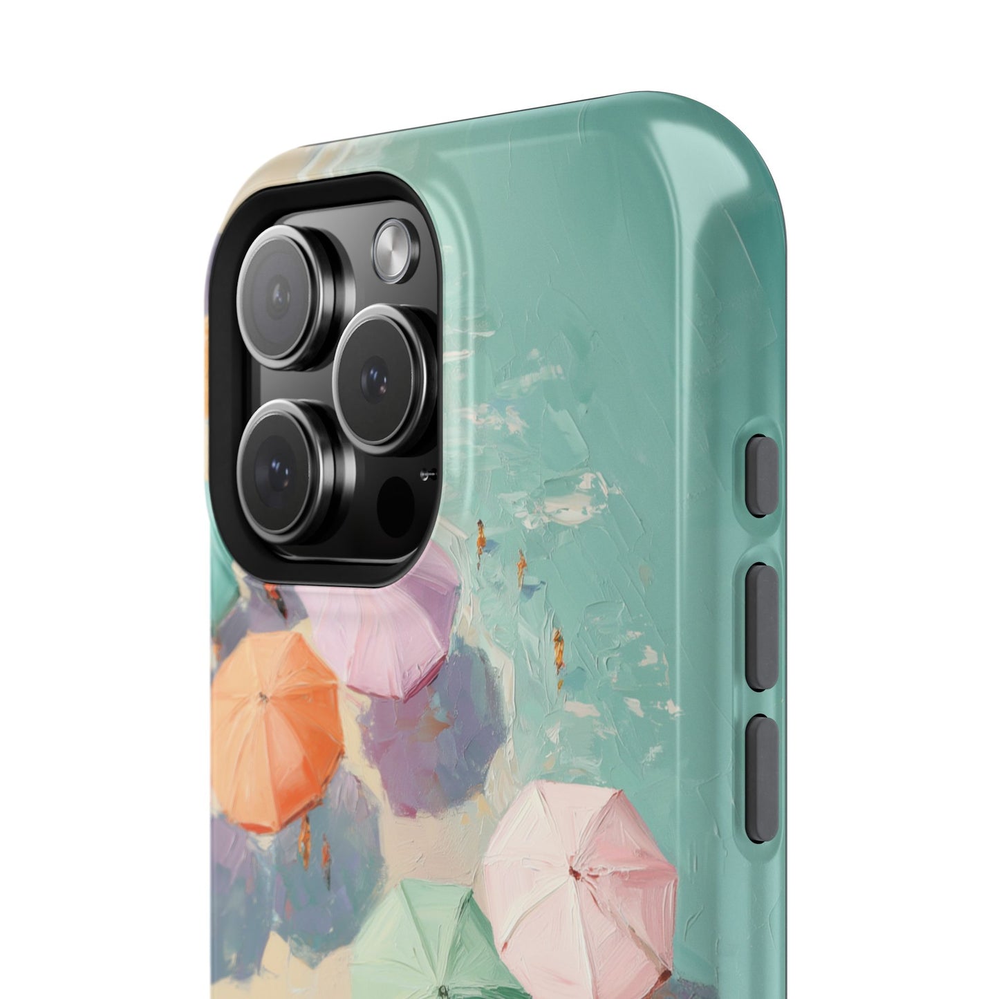The Pastel Riviera – Aerial Beach Design iPhone Case