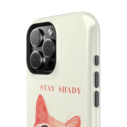 Stay Shady – Pop-Art Feline Design iPhone Case