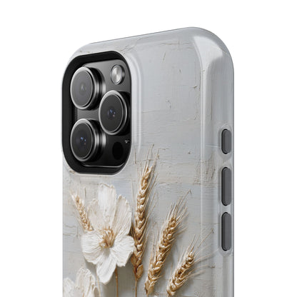 The Refined Meadow – 3D Impasto Botanical Design iPhone Case