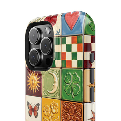 The Mediterranean Mosaic – Ceramic Tile Design iPhone Case