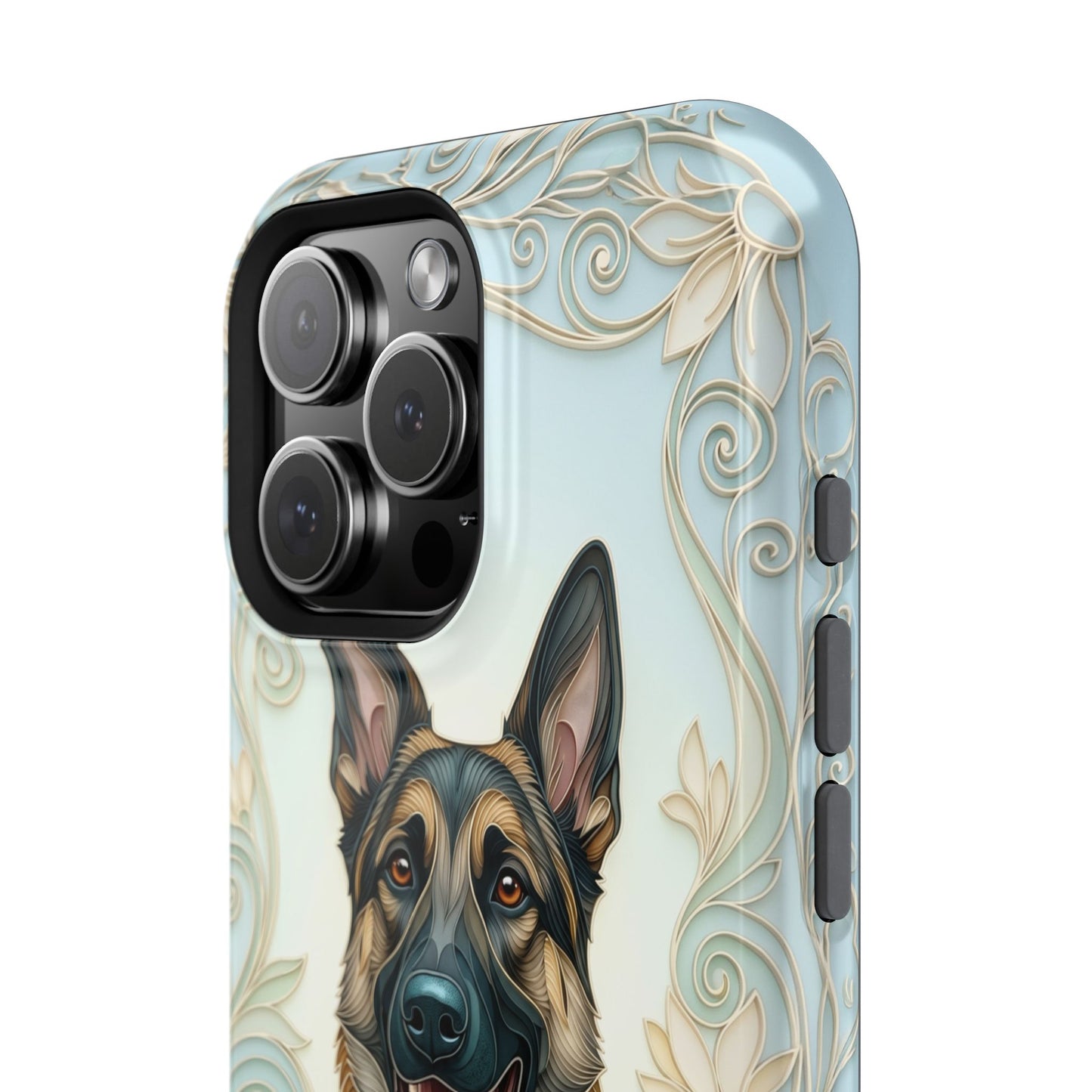 The Elegant Filigree – Custom Pet Portrait iPhone Case