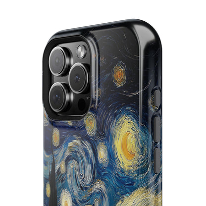 The Starry Night Stargazer – Custom Impressionist Pet iPhone Case