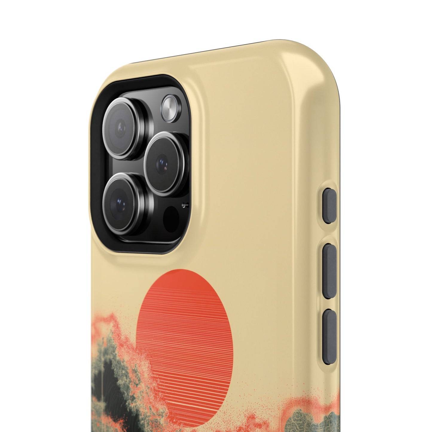 The Kyokujitsu Exhibition – Framed Rising Sun Wave Design iPhone Case