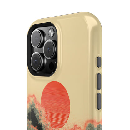 The Kyokujitsu Exhibition – Framed Rising Sun Wave Design iPhone Case