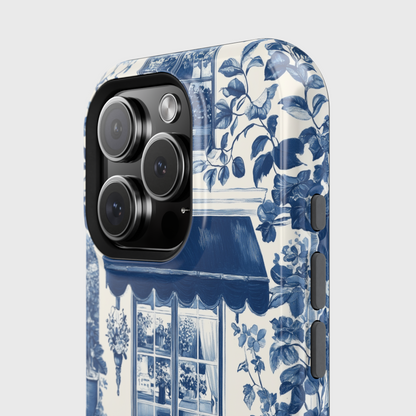 Toile de Jouy Cozy Garden Design iPhone Case