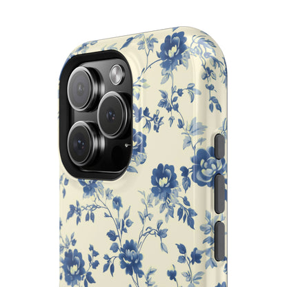 Vintage Toile Floral Pattern Design iPhone Case