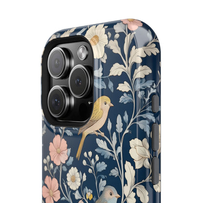 William Moris Inspired Birds Floral Design iPhone Case