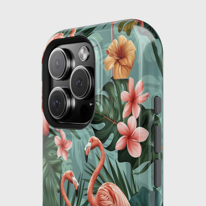 Tropical Flamingo Design iPhone Case