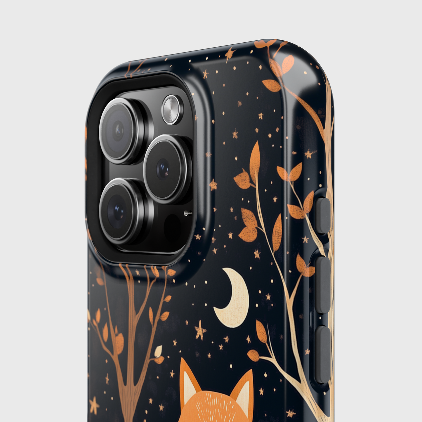 Cute Fox in Whimsical Forest Design iPhone Case