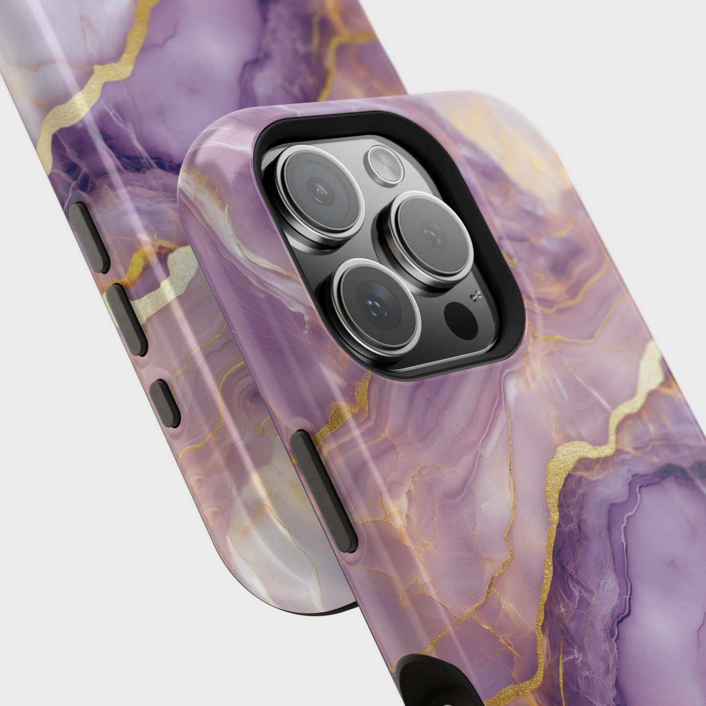 Dreamy Purple Marble Design iPhone Case