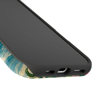 The Retro Paradise – Vintage Travel Poster Design iPhone Case