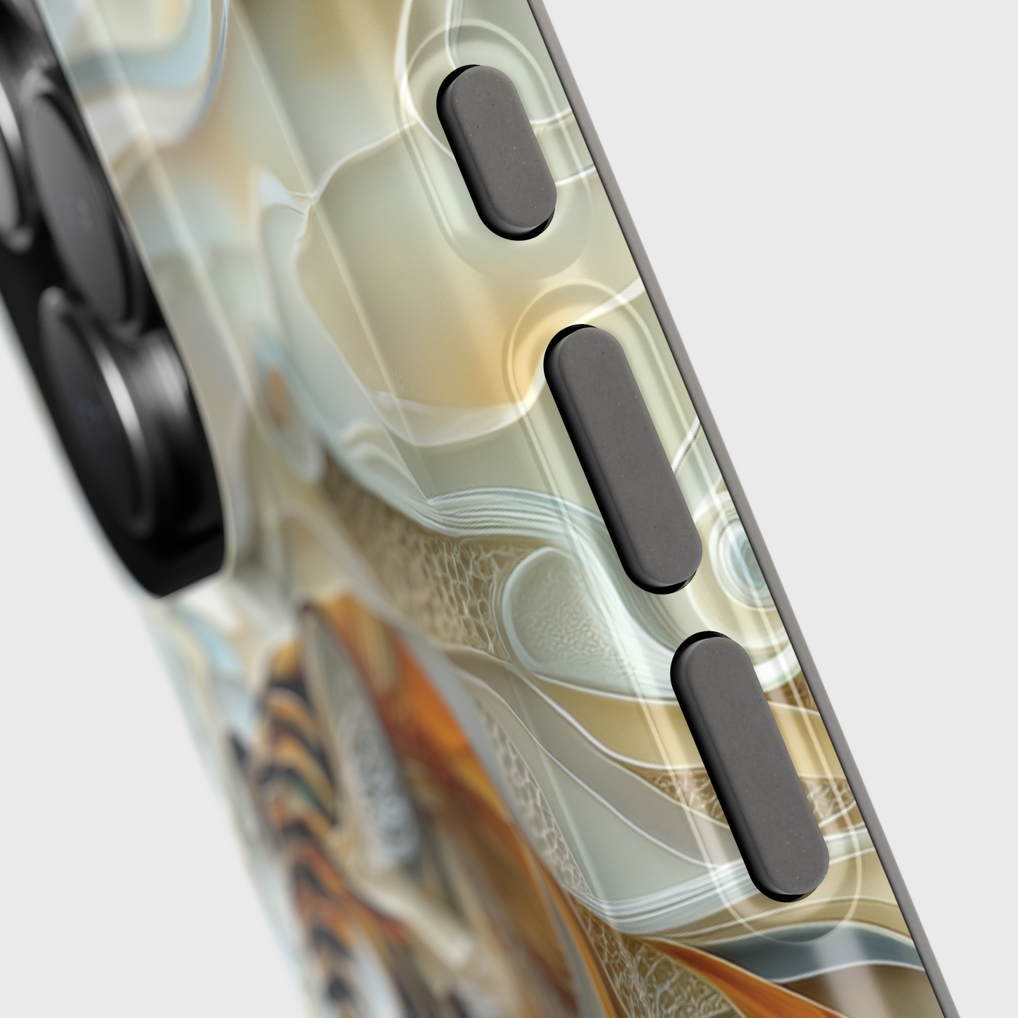 Majestic Tiger Stained Glass Design iPhone Case