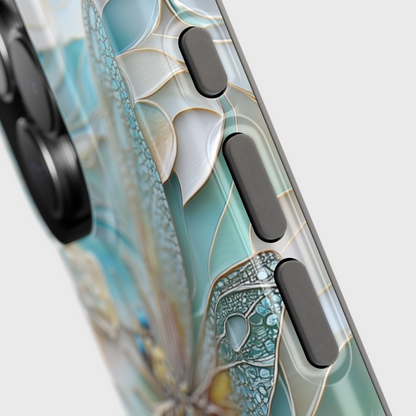 Dragonfly Stained Glass Art iPhone Case