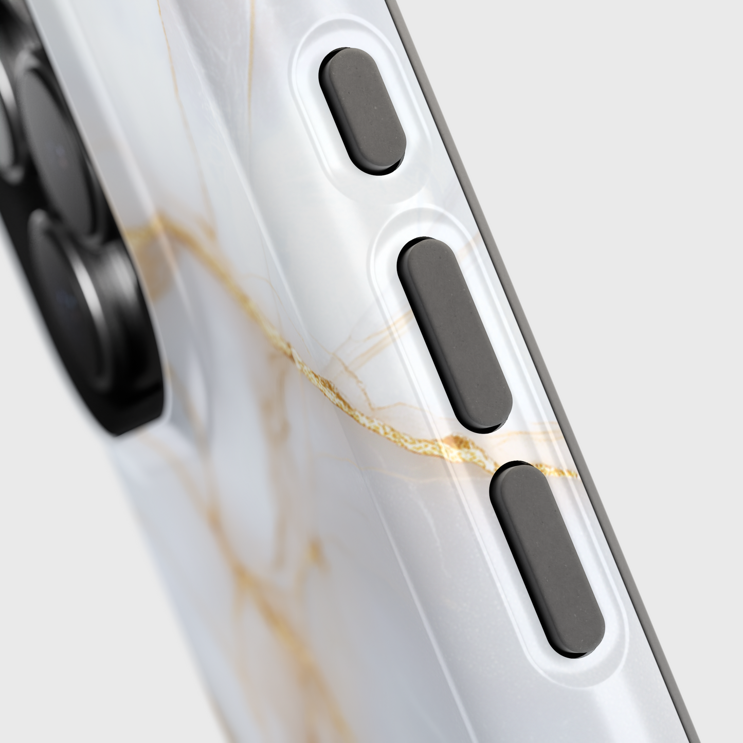 Personalisable Luxury White Marble Design iPhone Case