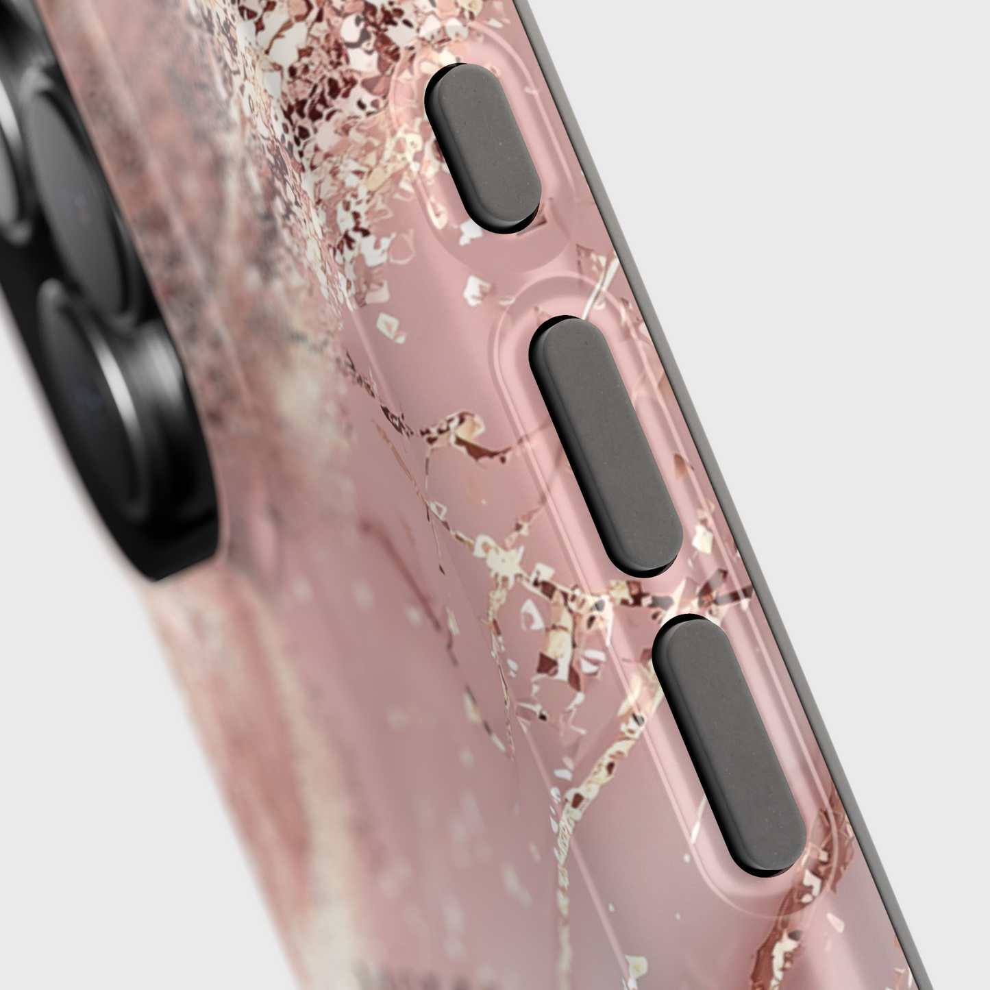 Personalisable Luxury Pink Marble Design iPhone Case