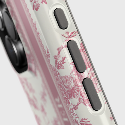 Personalisable Vintage Toile de Jouy Design iPhone Case