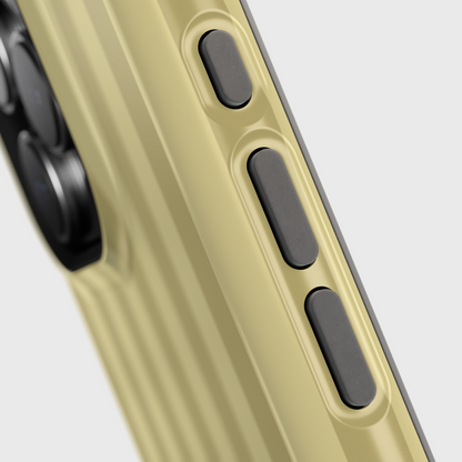 Personalisable Striped Design (Yellow) iPhone Case