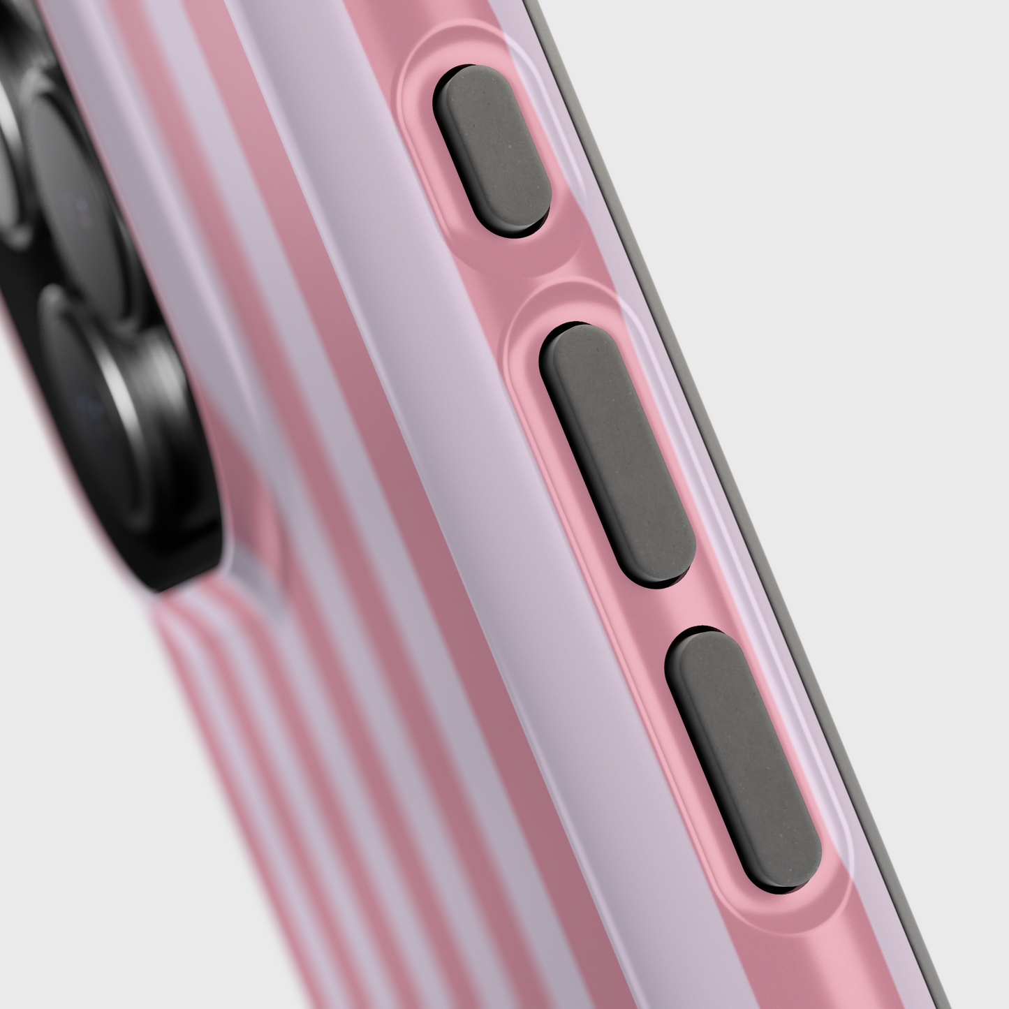 Personalisable Striped Design (Pink) iPhone Case