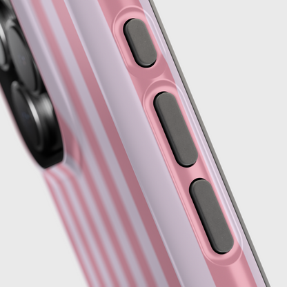 Personalisable Striped Design (Pink) iPhone Case