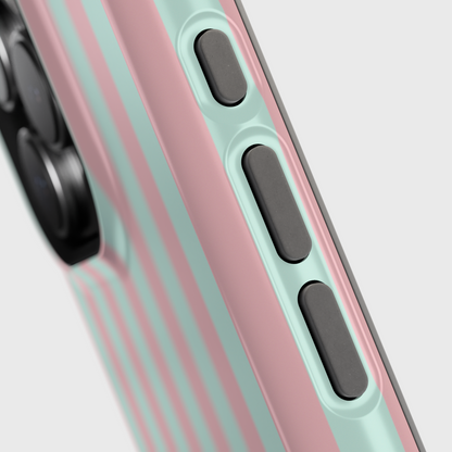 Personalisable Striped Design (Candy) iPhone Case
