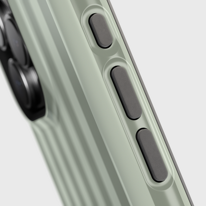 Personalisable Striped Design (Green) iPhone Case