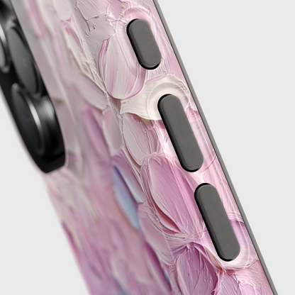 Pastel Flower Abstract Oil Painting Design iPhone Case