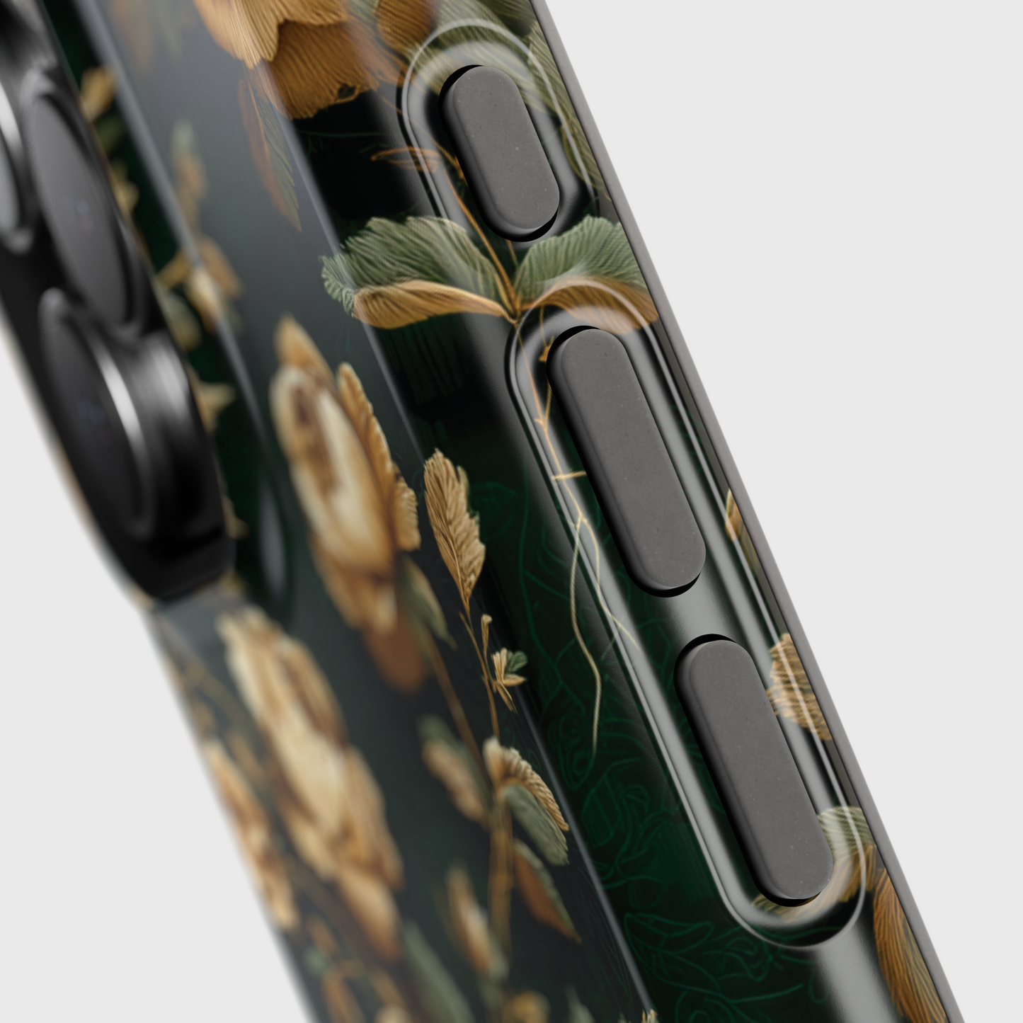 Emerald Bloom Design iPhone Case