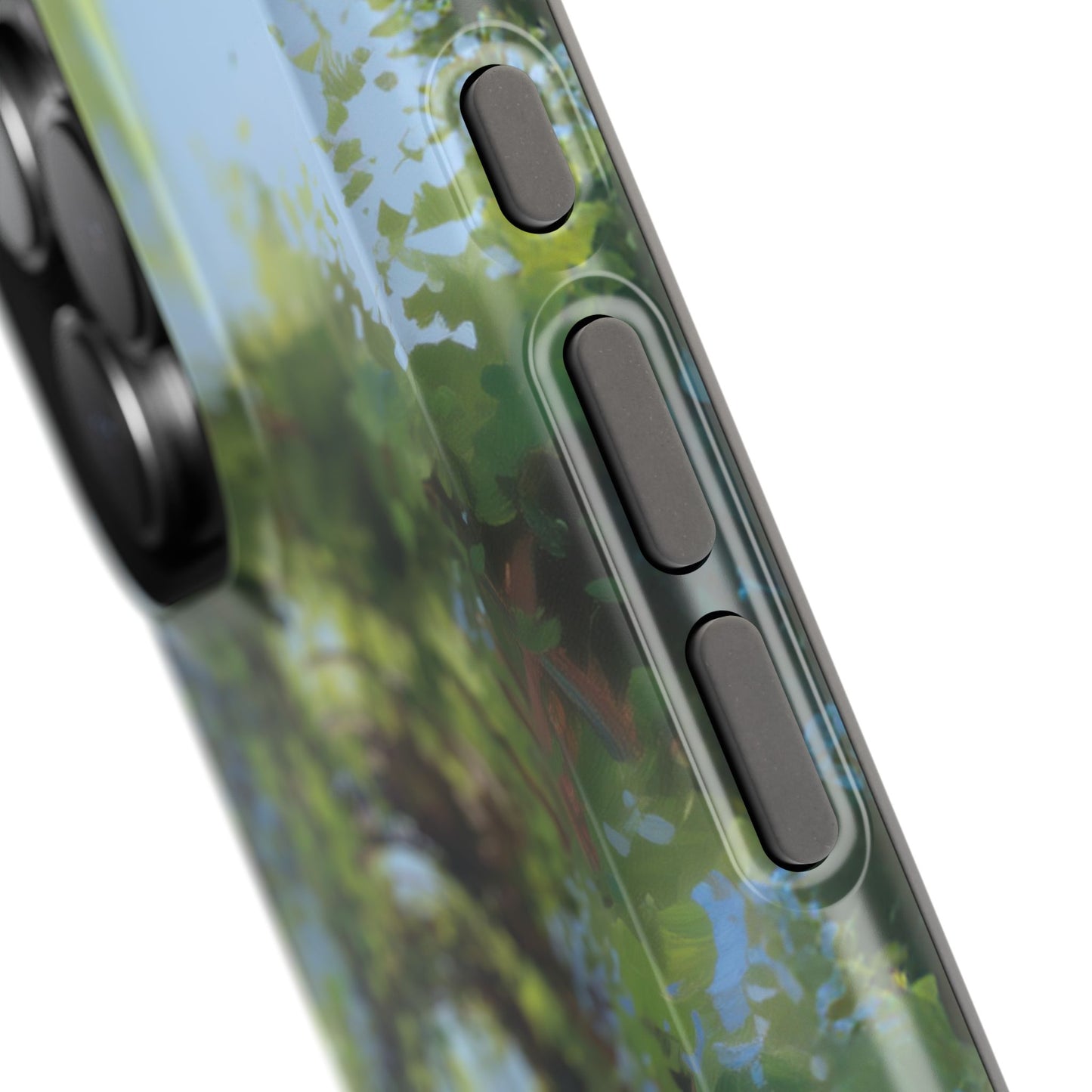 The Secret Archway – Impressionist Pond Design iPhone Case