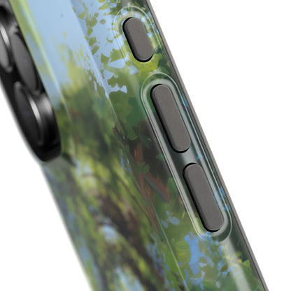 The Secret Archway – Impressionist Pond Design iPhone Case