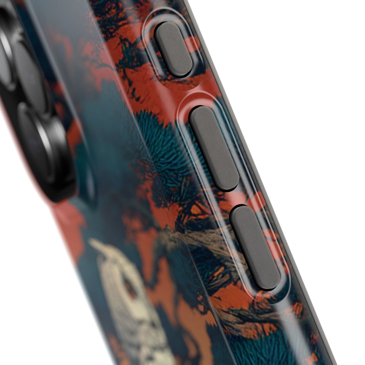 The Sunset Pine – Ukiyo-e Owl Design iPhone Case