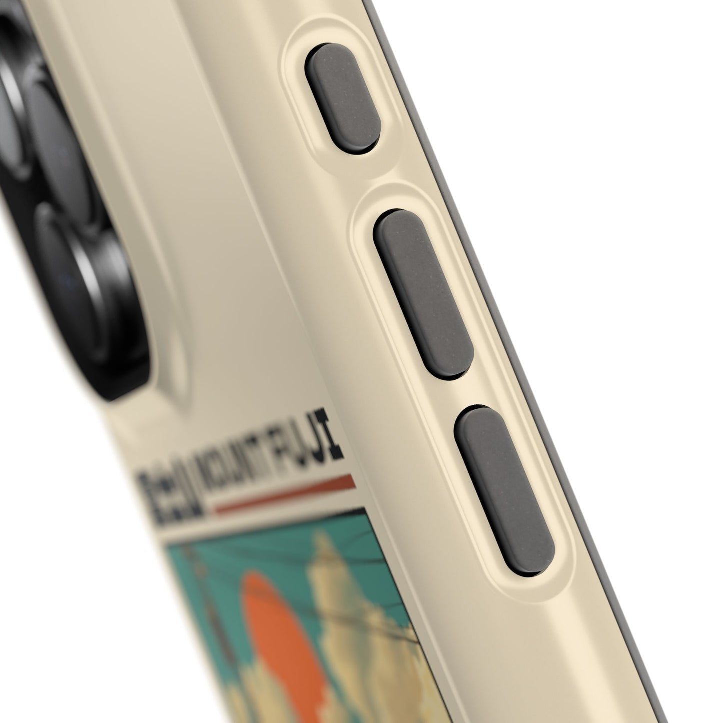 Fuji Golden Hour – Retro Anime Design iPhone Case