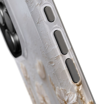 The Golden Meadow – 3D Impasto Botanical Design iPhone Case
