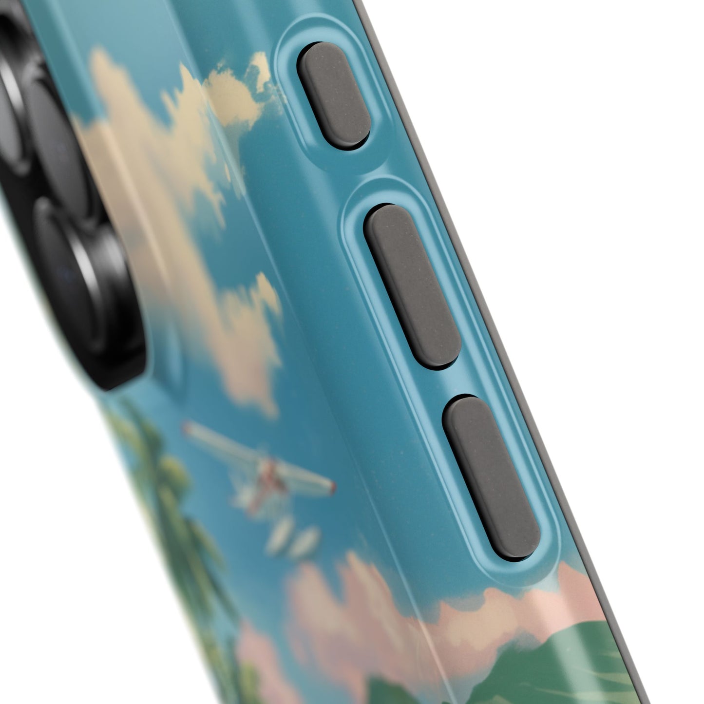 The Retro Paradise – Vintage Travel Poster Design iPhone Case