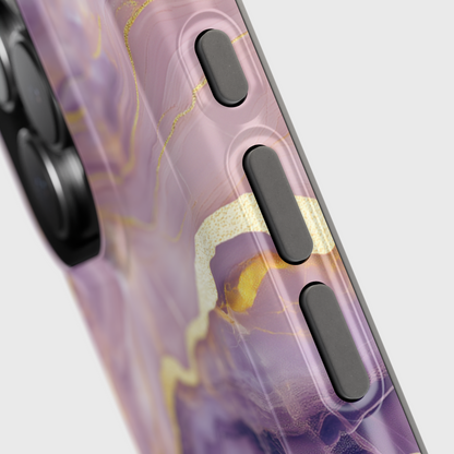 Dreamy Purple Marble Design iPhone Case