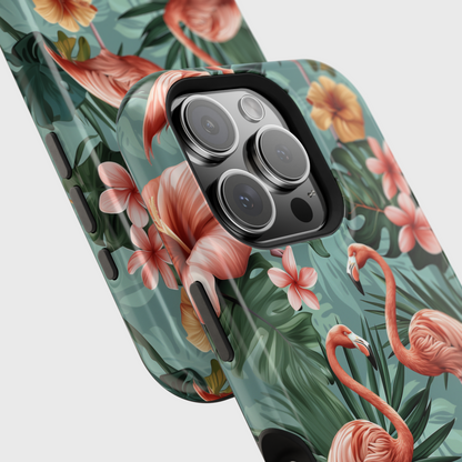 Tropical Flamingo Design iPhone Case