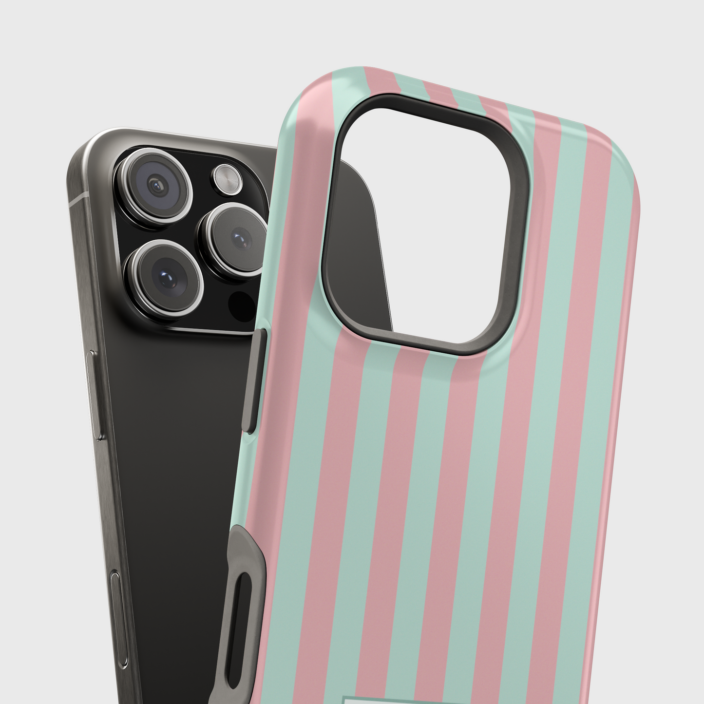 Personalisable Striped Design (Candy) iPhone Case