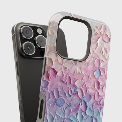 Pastel Flower Abstract Oil Painting Design iPhone Case