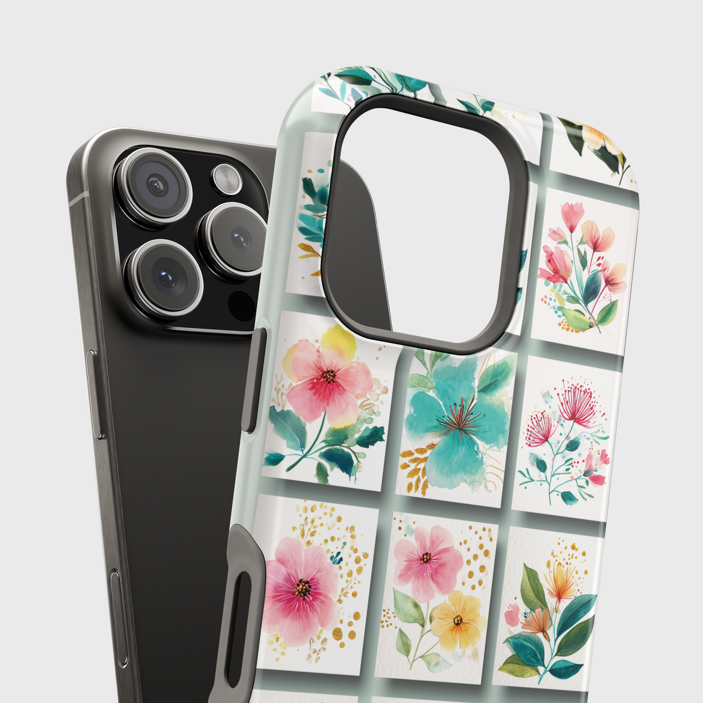 Floral Mosaic Design iPhone Case