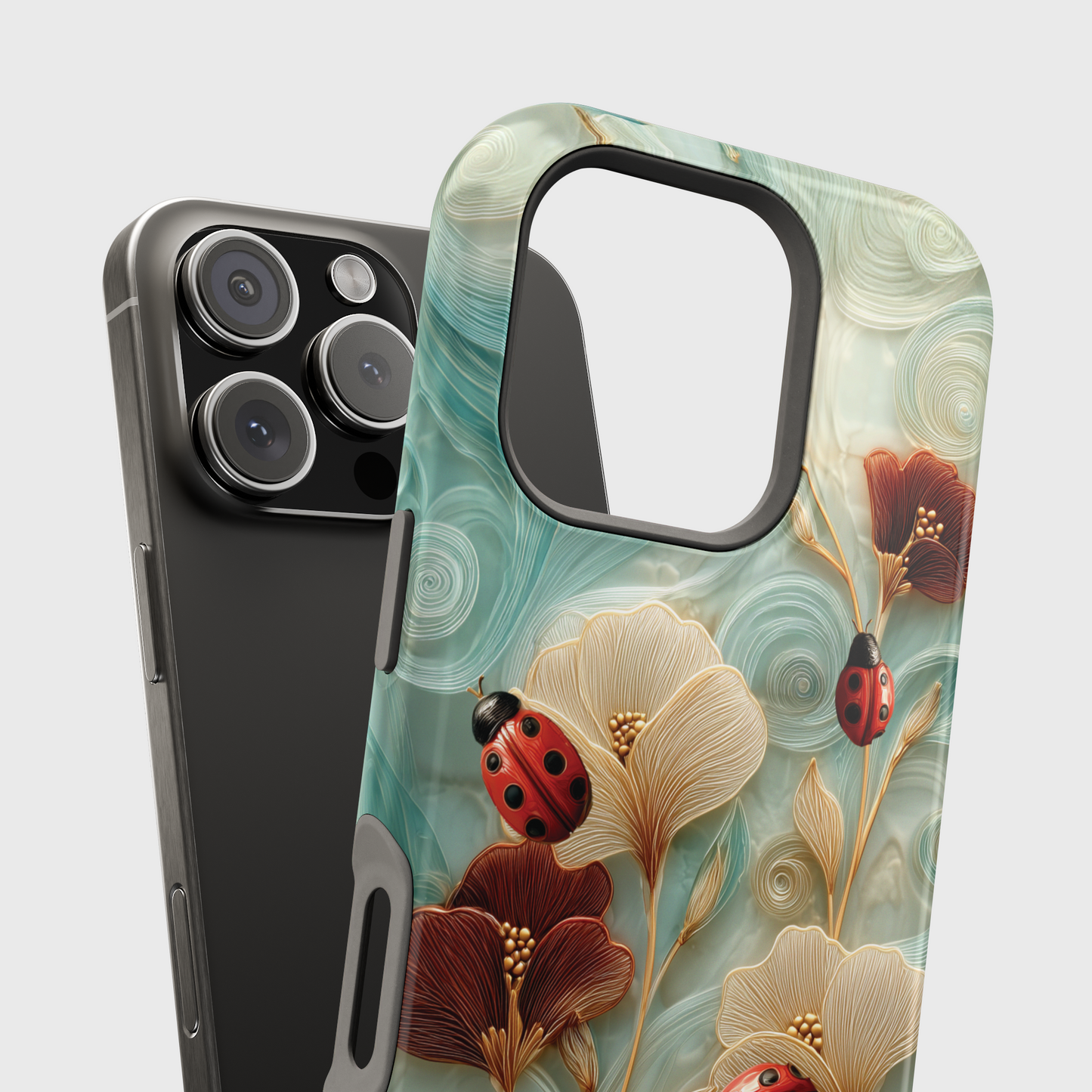 Ladybug Garden Design iPhone Case
