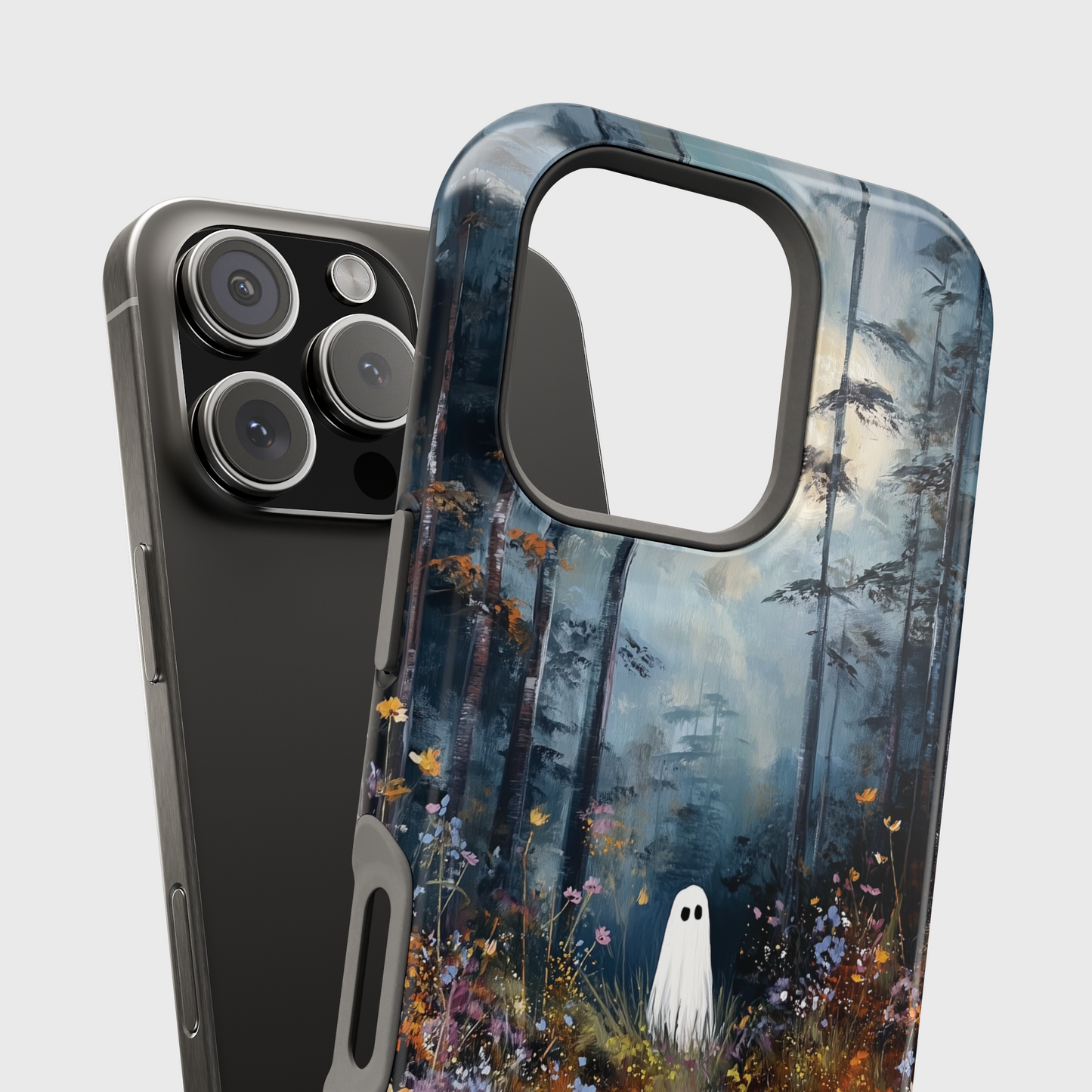 Ghost in Bloom Design iPhone Case (Copy)