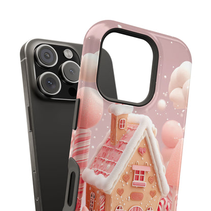 Candy Cane Cottage Design iPhone Case