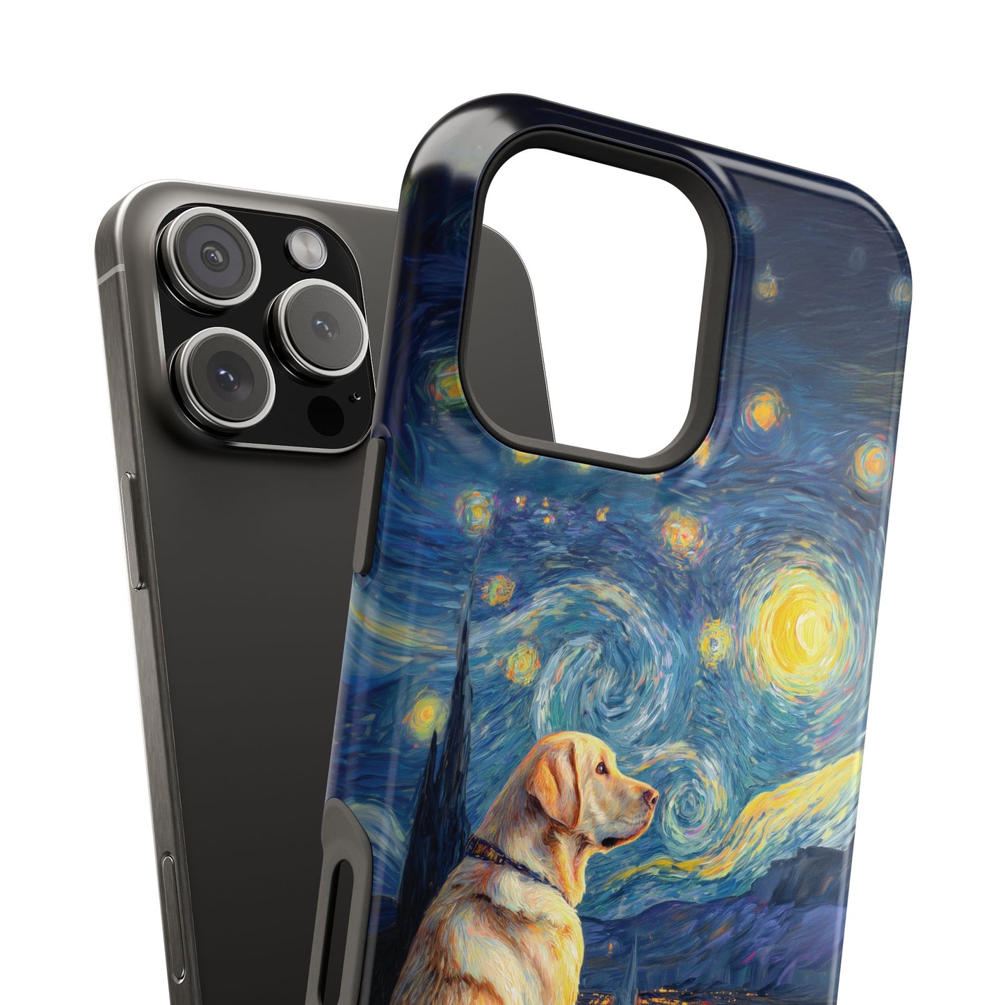 Barky Night (Golden Labrador) Design iPhone Case