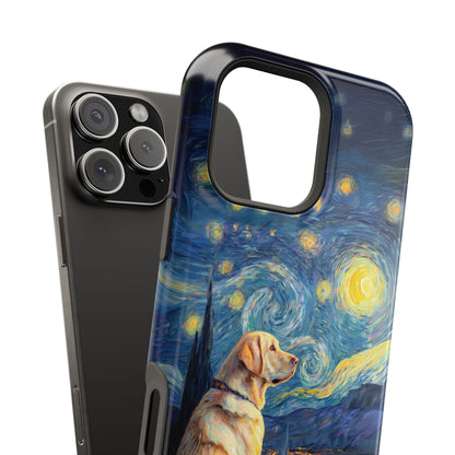 Barky Night (Golden Labrador) Design iPhone Case