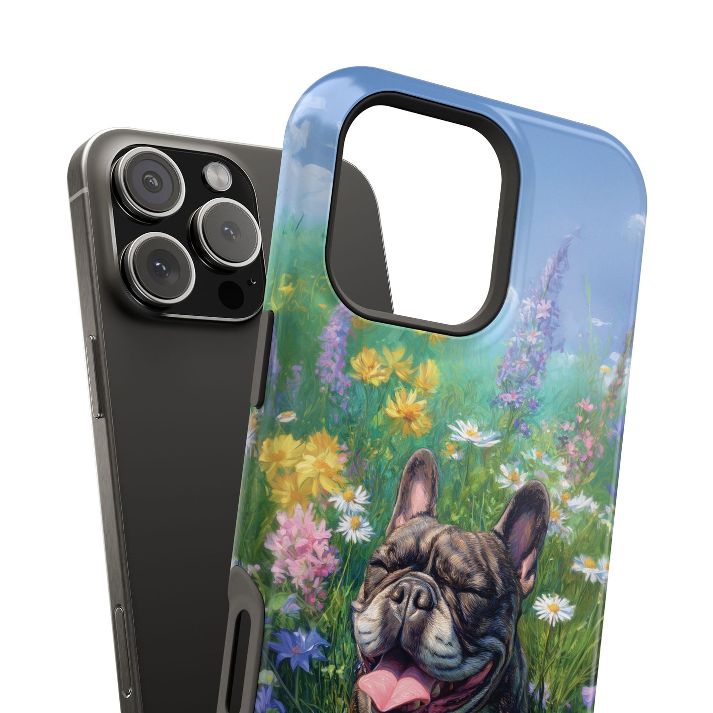 Blissful Frenchie Design iPhone Case